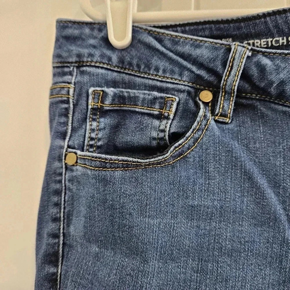 Lane Bryant-Midrise Super Stretch Skinny Jeans-Dark Blue-Plus Size 20S - Picture 5 of 8